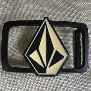 Rare Find 1990s Volcom Liberation Black Belt Buckle - CB23028